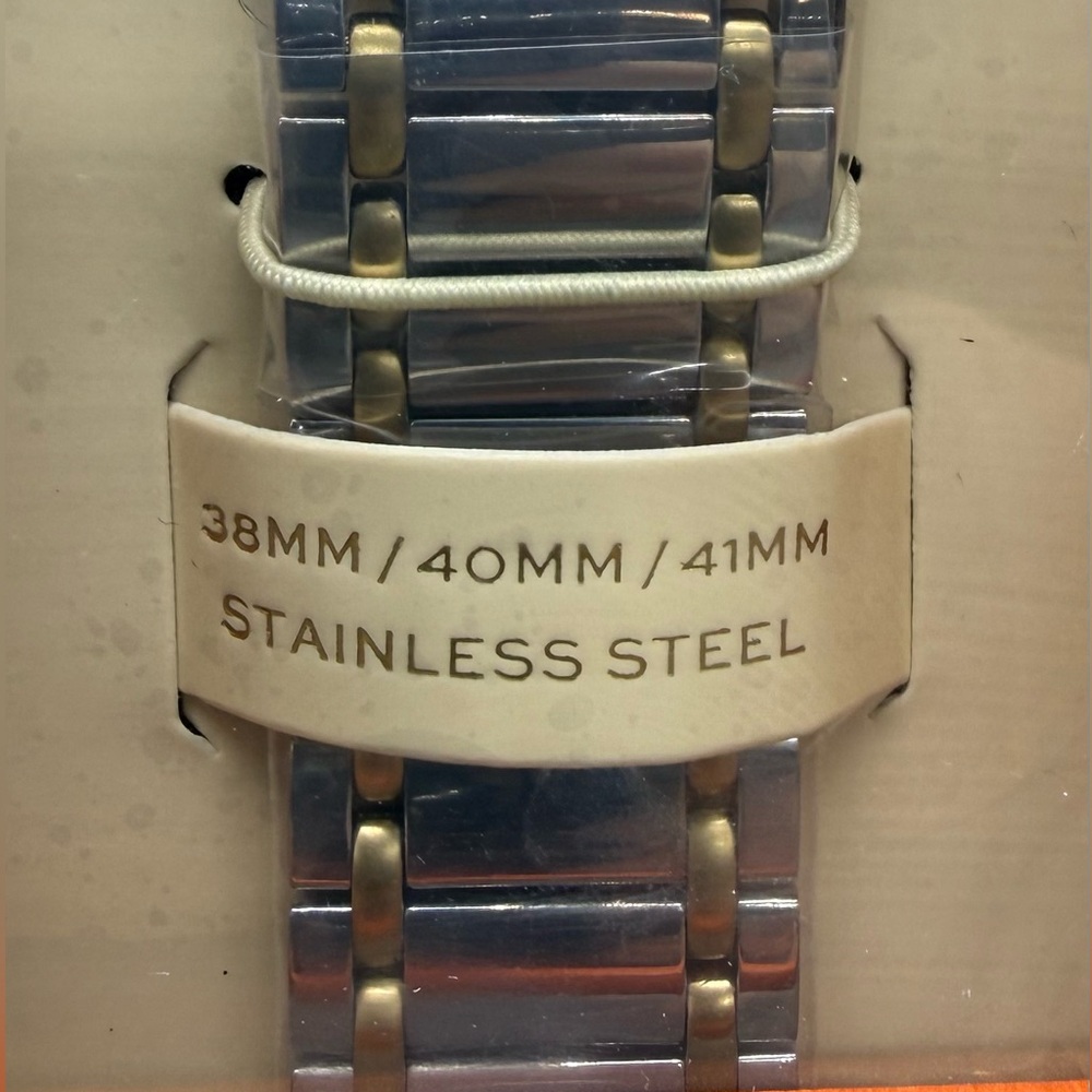 Tory Burch Miller Two-Tone Stainless Steel Link Bracelet Apple Watch Band NWT - Picture 8 of 10